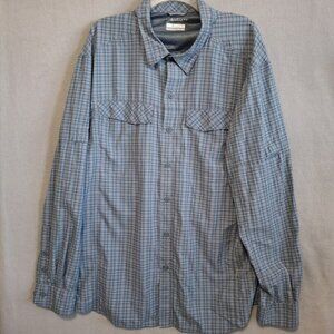 Columbia‎ Omni-Shade Men's 2XL Shirt Sun Protection Long Sleeve Fishing Hiking